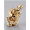 Image 4 : A ivory netsuke of a Sambaso dancer.