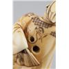 Image 5 : A ivory netsuke of a Sambaso dancer.