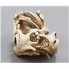 Image 2 : A stag antler netsuke of a mermaid.