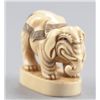 Image 2 : A ivory netsuke of an elephant.
