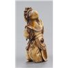 Image 3 : An ivory netsuke of a Noh-Gigaku of a figure of Ry