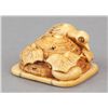 Image 2 : An ivory netsuke of a Cuckoo.