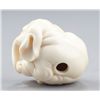 Image 3 : An ivory netsuke of an elephant.