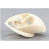 Image 1 : An ivory netsuke of two swans.