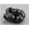 Image 4 : A kaki wood netsuke of an eggplant cluster.