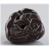 Image 6 : A wood netsuke of a tanuki