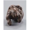 Image 7 : A wood netsuke of a tanuki.