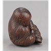 Image 4 : A wood netsuke of sleeping Shojo.