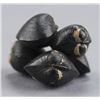 Image 3 : A wood netsuke of a cluster of five hamaguri.