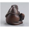 Image 4 : A wood netsuke of two Rats.