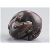 Image 8 : A wood netsuke of two Rats.