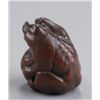 Image 3 : A wood netsuke of a tanuki.