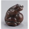 Image 5 : A wood netsuke of a tanuki.