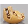Image 3 : An ivory netsuke of a Kitsune mask.