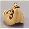 Image 6 : An ivory netsuke of a Kitsune mask.
