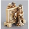 Image 6 : A group of 4 netsuke, of various material.