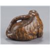Image 3 : A wood netsuke of a tigress.