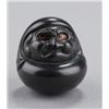 Image 1 : An ebony netsuke of Daruma
