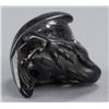 Image 7 : An ebony netsuke of an eagle catching a rabbit.