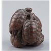 Image 4 : A wood netsuke of a turtle group.