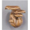 Image 3 : A wood netsuke of mushrooms.