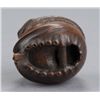 Image 6 : A wood netsuke of a snake and skull.