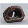 Image 4 : A wood netsuke of a snake.