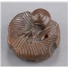 Image 1 : A wood netsuke of a snail.