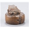 Image 4 : A wood netsuke of a toad.