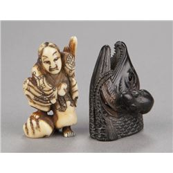 A group of two Masanao school netsuke.