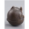 Image 4 : A wood netsuke of a coiled rat.