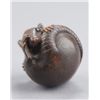 Image 5 : A wood netsuke of a coiled rat.