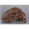 Image 5 : A wood netsuke of an ox.