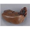 Image 7 : A wood netsuke of an ox.