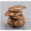 Image 10 : A boxwood netsuke of mushrooms.