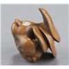 Image 4 : A boxwood netsuke of mushrooms.