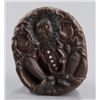 Image 6 : A wood netsuke of Shoki and Oni.