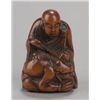 Image 2 : A group of two wood netsuke.