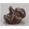 Image 9 : A group of two wood netsuke.