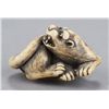 Image 3 : An ivory netsuke of a tiger.