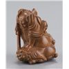 Image 2 : A wood netsuke of Shoki and Oni.