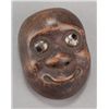Image 1 : A pottery netsuke of a Beshimi mask.
