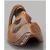 Image 3 : A wood netsuke of a Hannya mask.