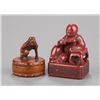 Image 1 : Group of two lacquer netsuke.