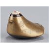 Image 2 : A gold lacquer netsuke of a sparrow.