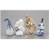 Image 1 : A group of four porcelain netsuke.