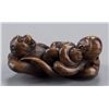 Image 5 : Group of 2 netsuke, various materials.