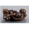 Image 7 : Group of 2 netsuke, various materials.