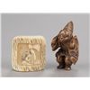 Image 1 : A group of two netsuke, various materials.