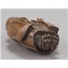 Image 8 : A wood netsuke of Oni Nembutsu.